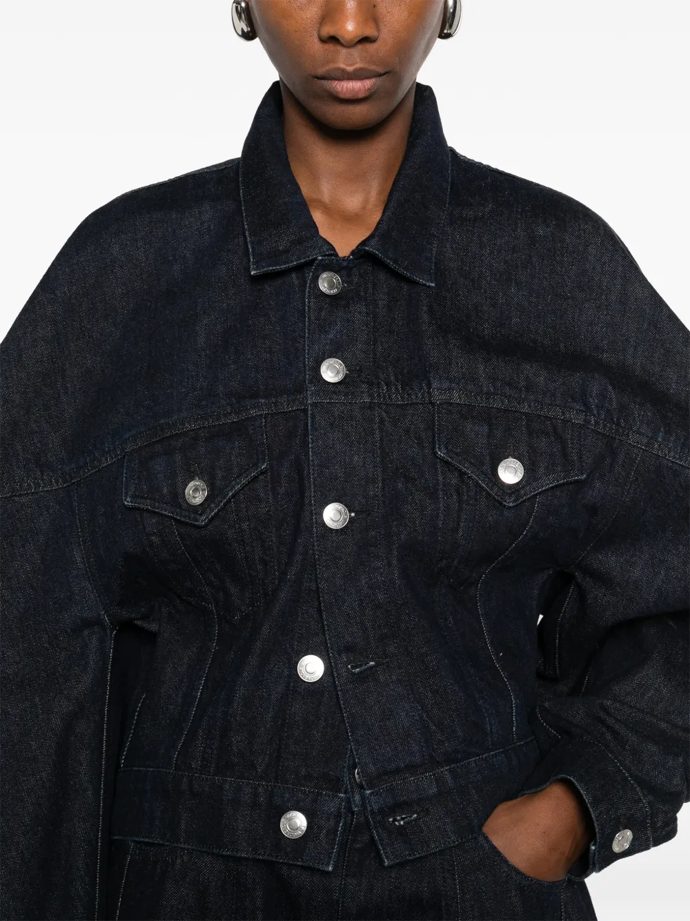 patch-pockets denim jacket