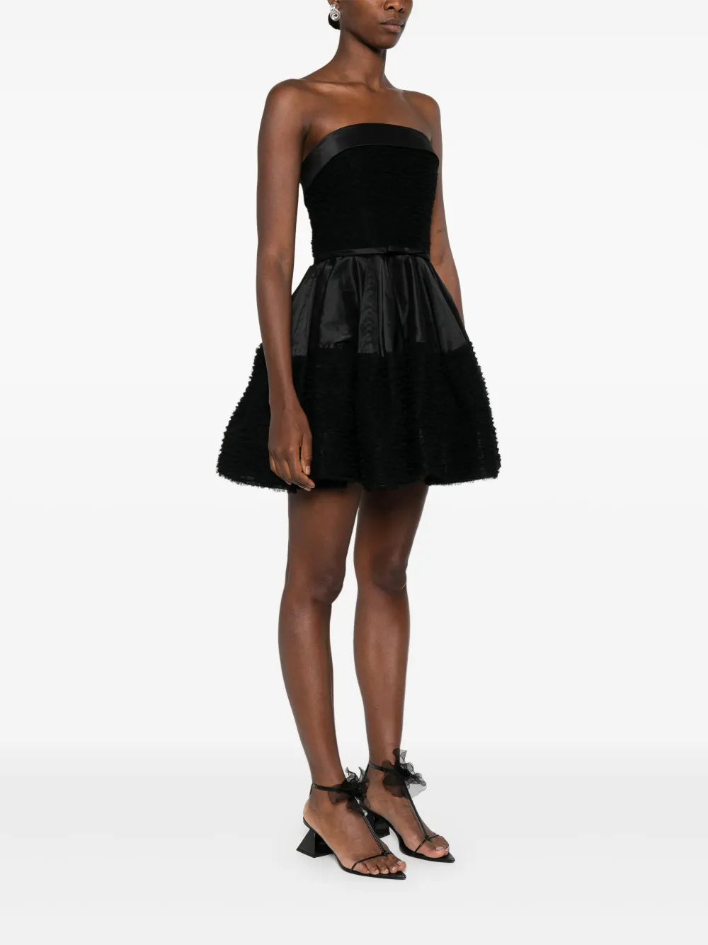 Viktor & Rolf Ruffled Mini Dress In Blue