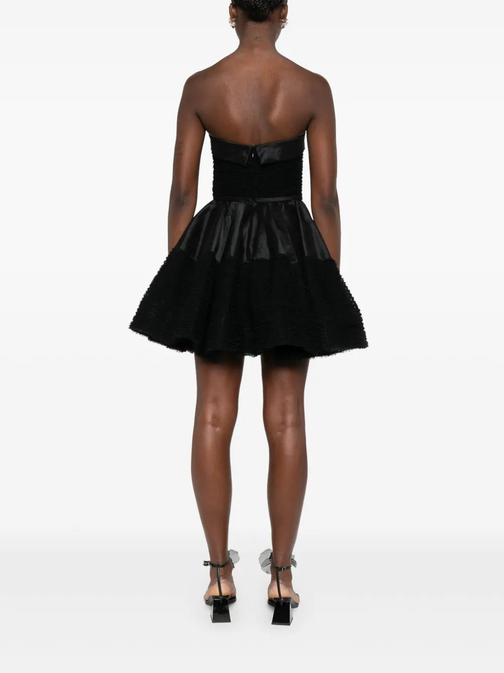 Viktor & Rolf Ruffled Mini Dress In Blue