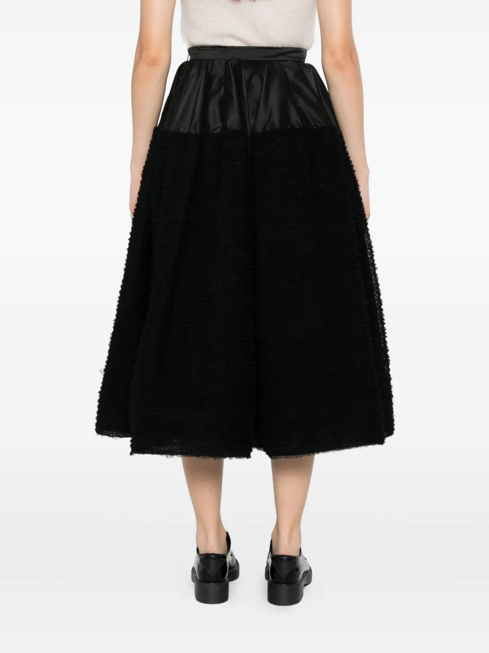 Viktor & Rolf Circle rok met franje Zwart