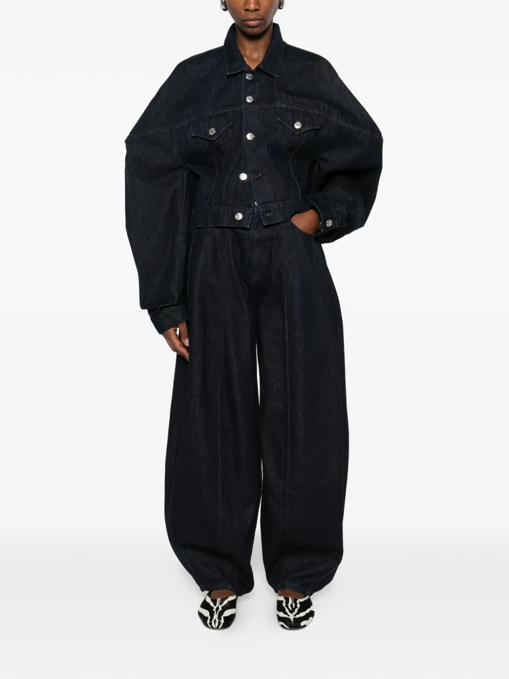  Viktor & Rolf Panelled Balloon-shaped Jeans - Blue 