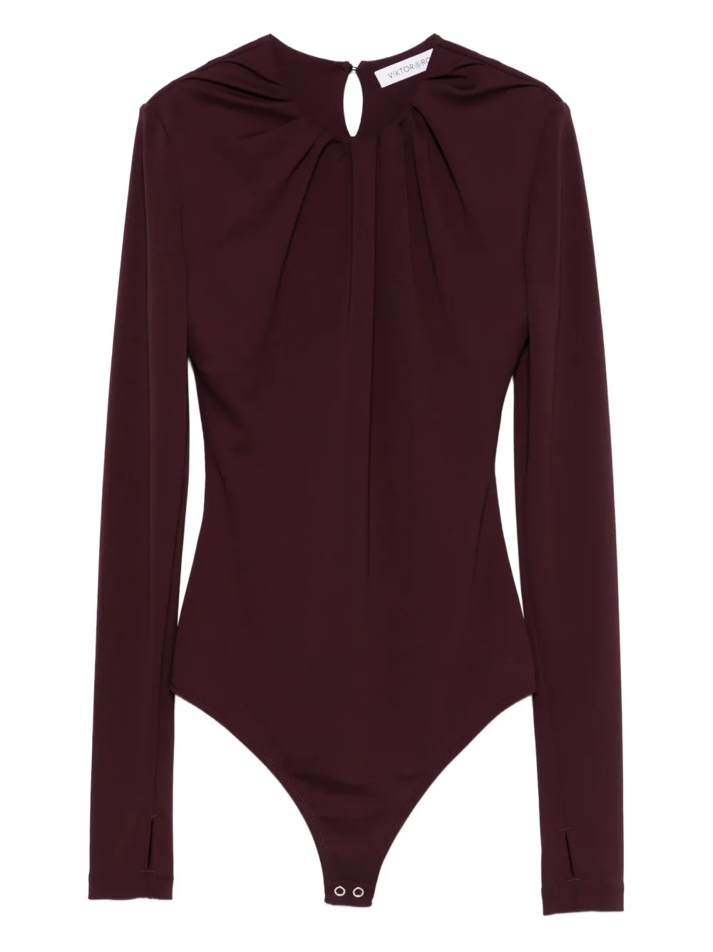 Viktor & Rolf draped-neckline bodysuit | Red | Image 1
