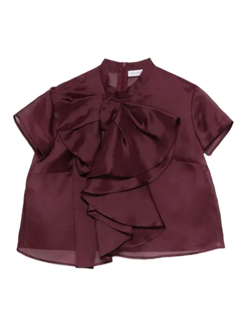 Viktor & Rolf bow-detailed silk top
