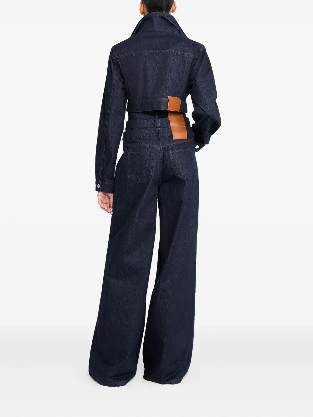 Viktor & Rolf Cropped Denim Jacket In Blue