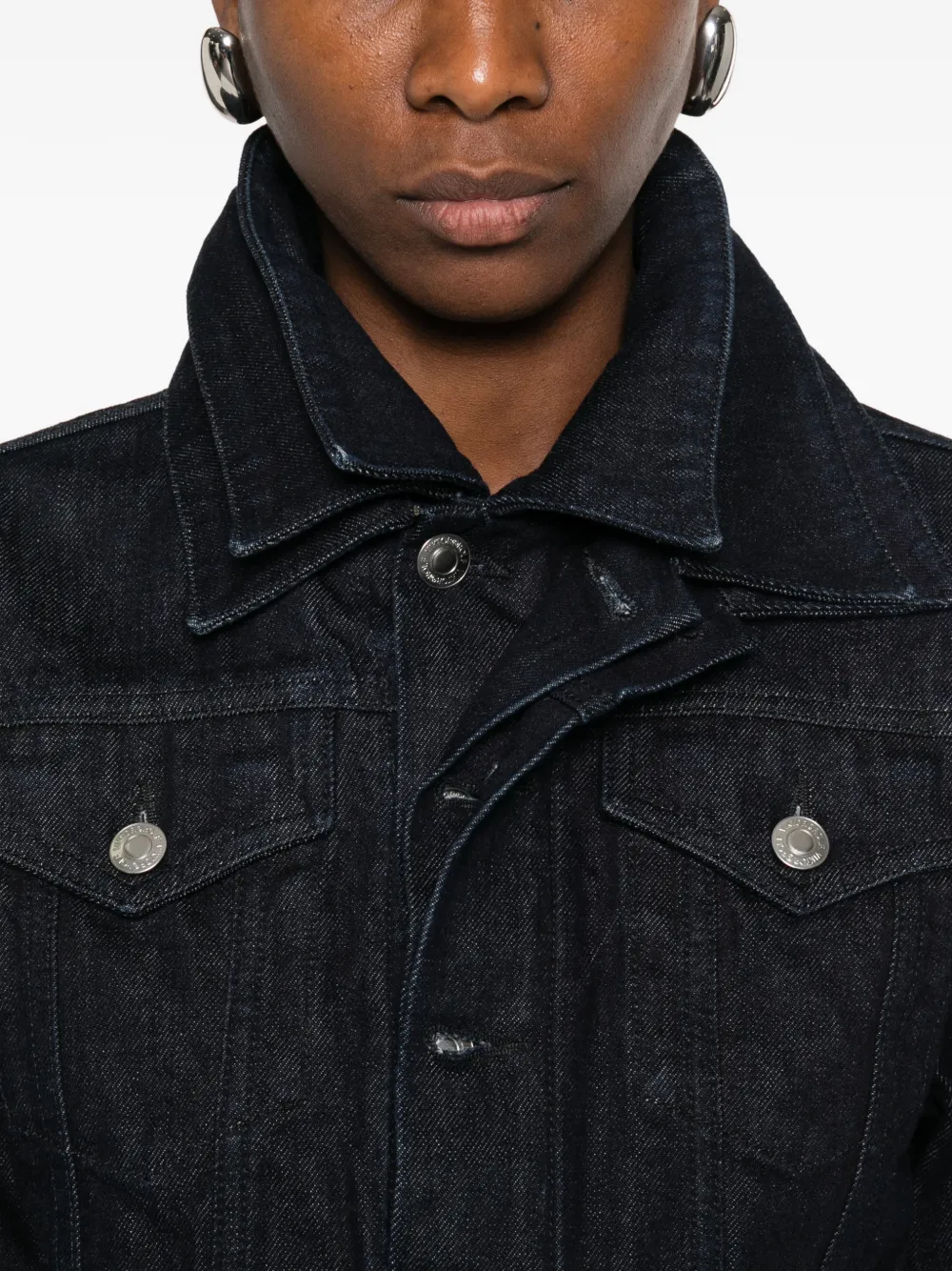 Viktor & Rolf Cropped Denim Jacket | Blue | FARFETCH AZ