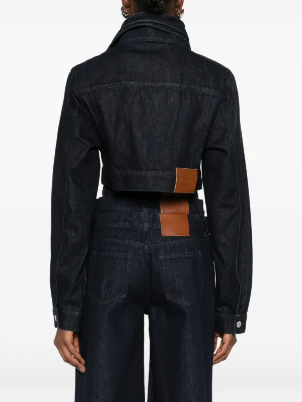 Viktor & Rolf Cropped Denim Jacket | Blue | FARFETCH BE