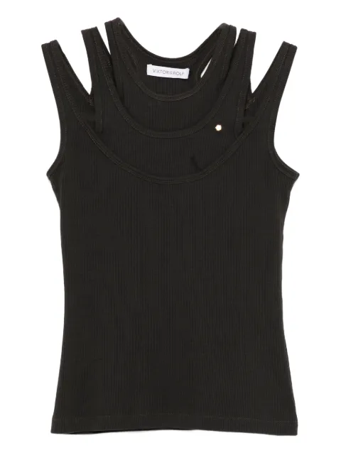 Viktor & Rolf triple strap ribbed vest