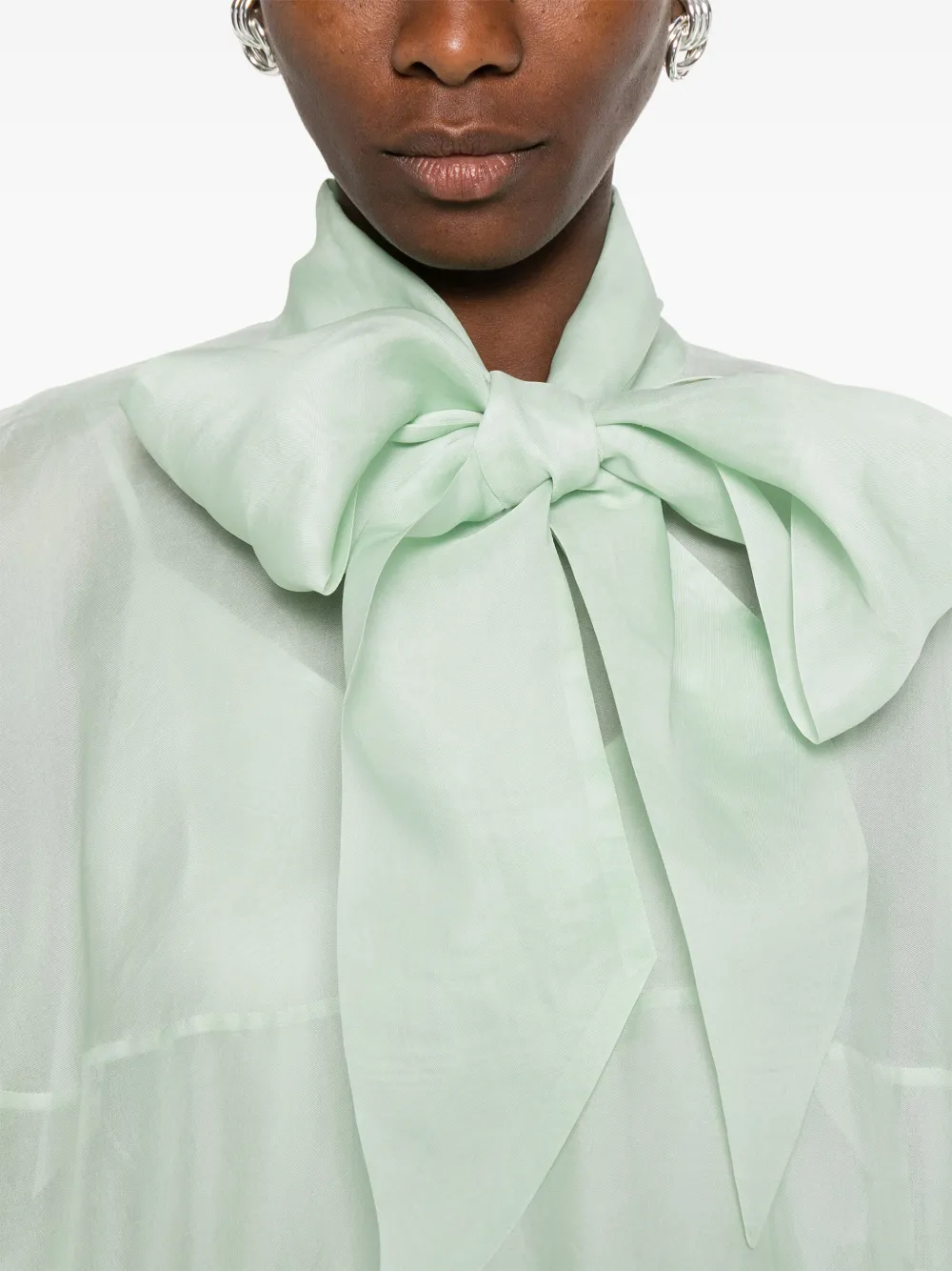 Viktor & Rolf Mini-jurk met strik Groen