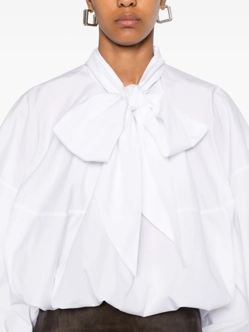 Viktor & Rolf Bow-detailed Blouse In White