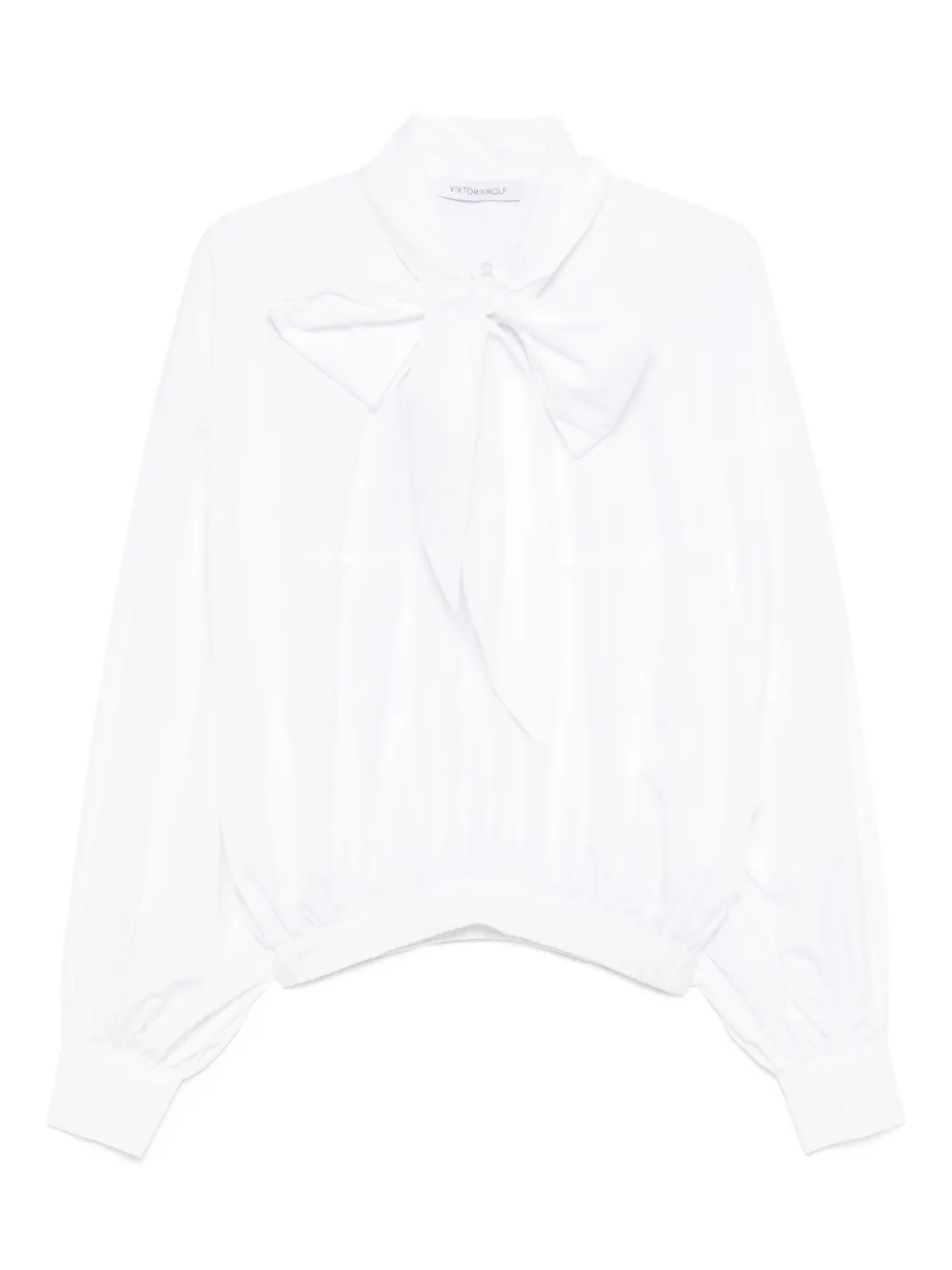 Viktor & Rolf Bow-detailed Blouse In White