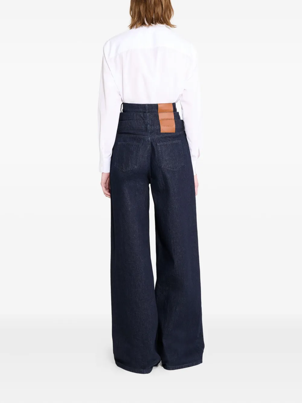 Viktor & Rolf Triple jeans met gelaagde taille Blauw