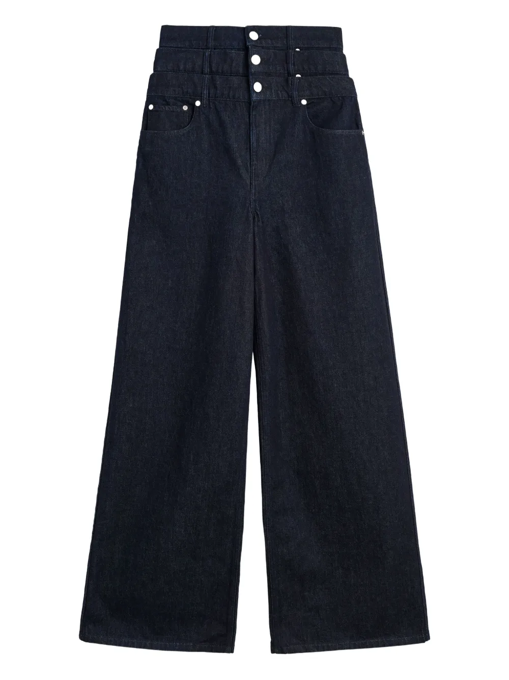 Viktor & Rolf triple layered-waist jeans | Blue | Image 1