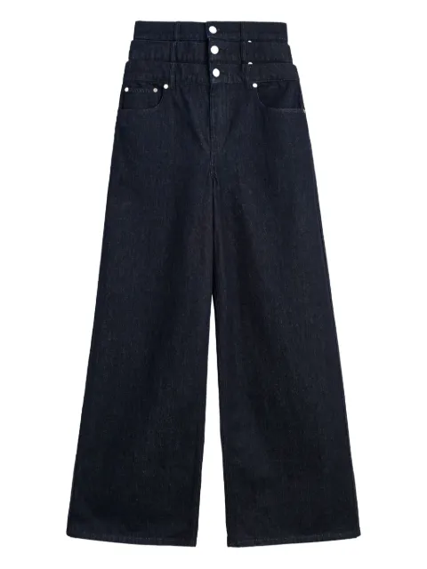 Viktor & Rolf triple layered-waist jeans