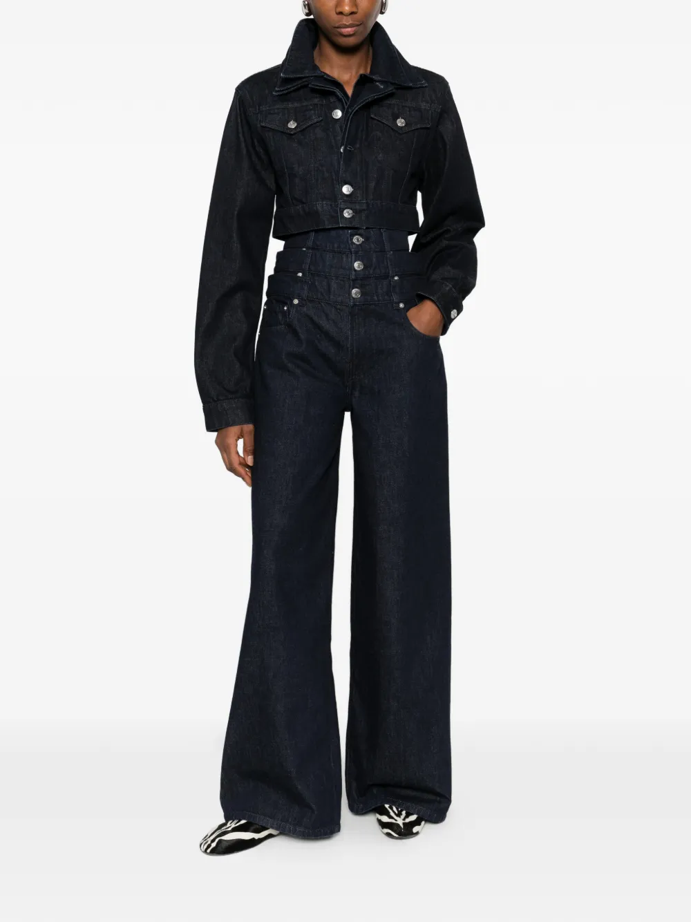 Viktor & Rolf triple layered-waist jeans | Wide-Leg Jeans | Image 2