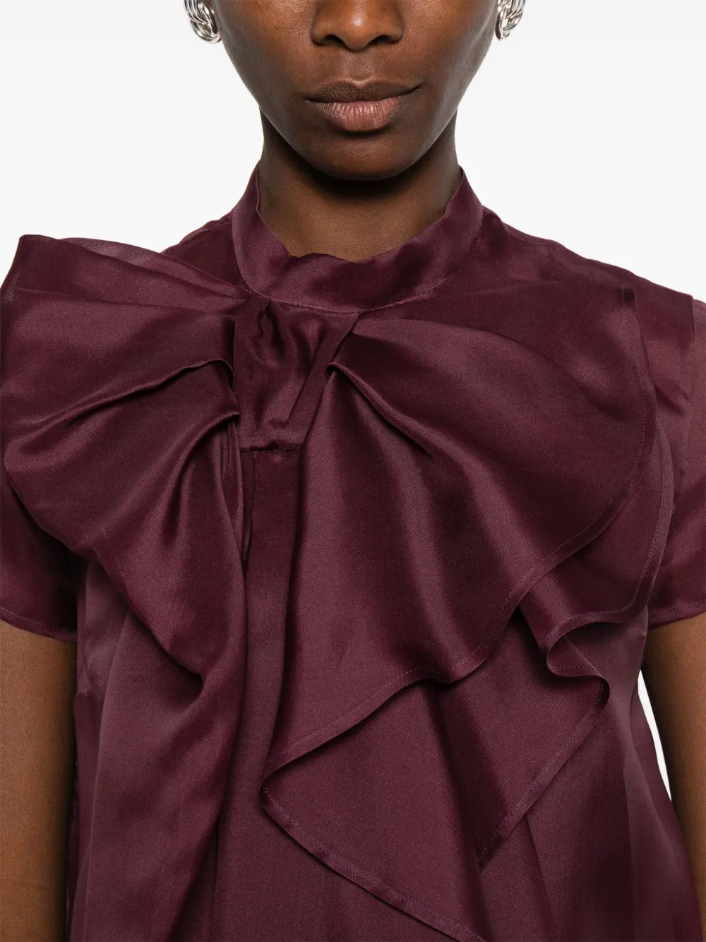 Viktor & Rolf Mini-jurk met strikdetail Paars