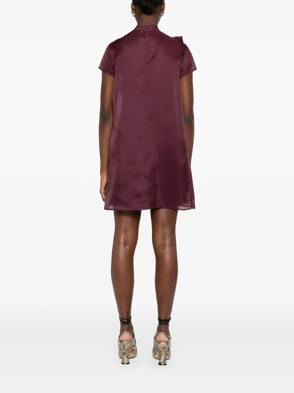 Viktor & Rolf Mini-jurk met strikdetail Paars