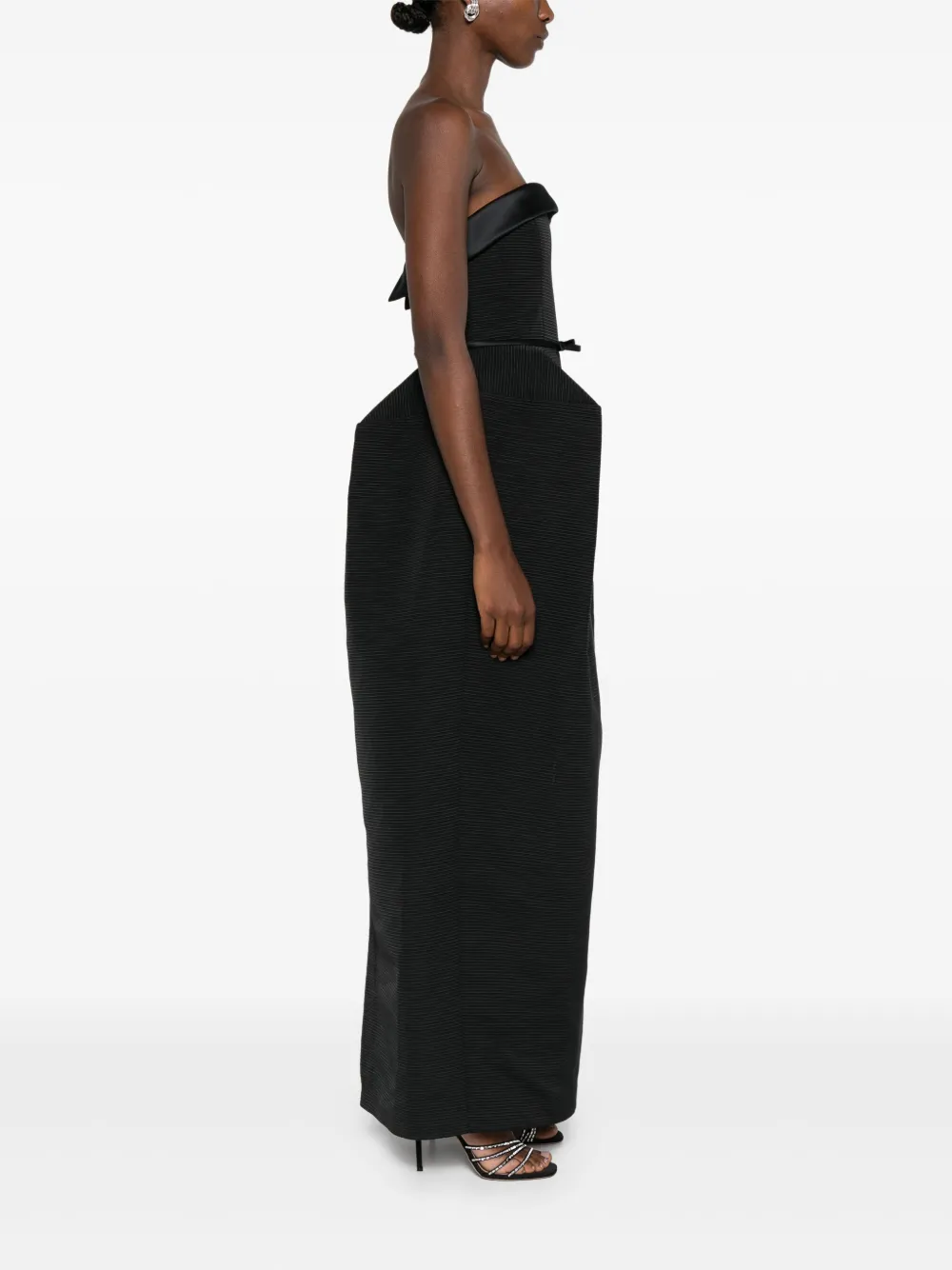 Viktor & Rolf Strapless Gown In Black