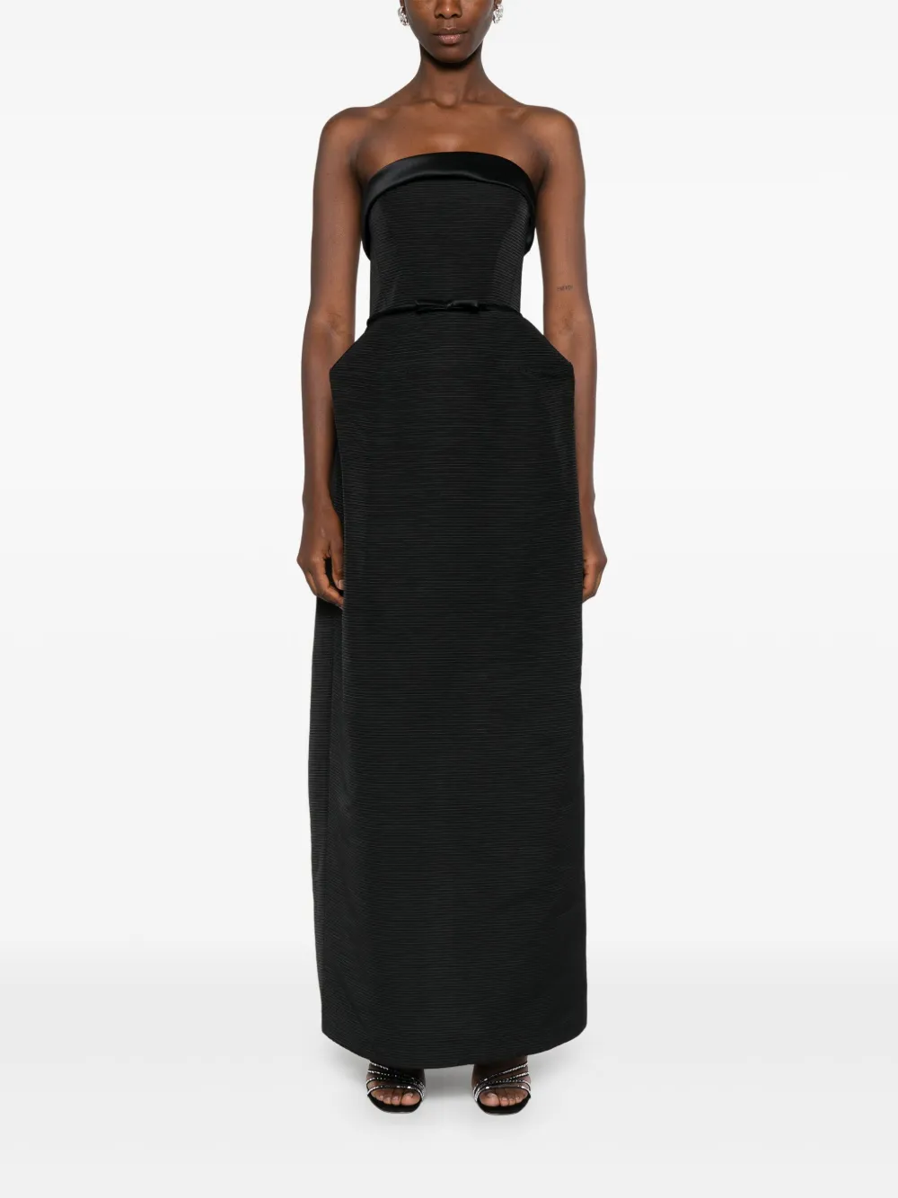 Viktor & Rolf Strapless Gown In Black