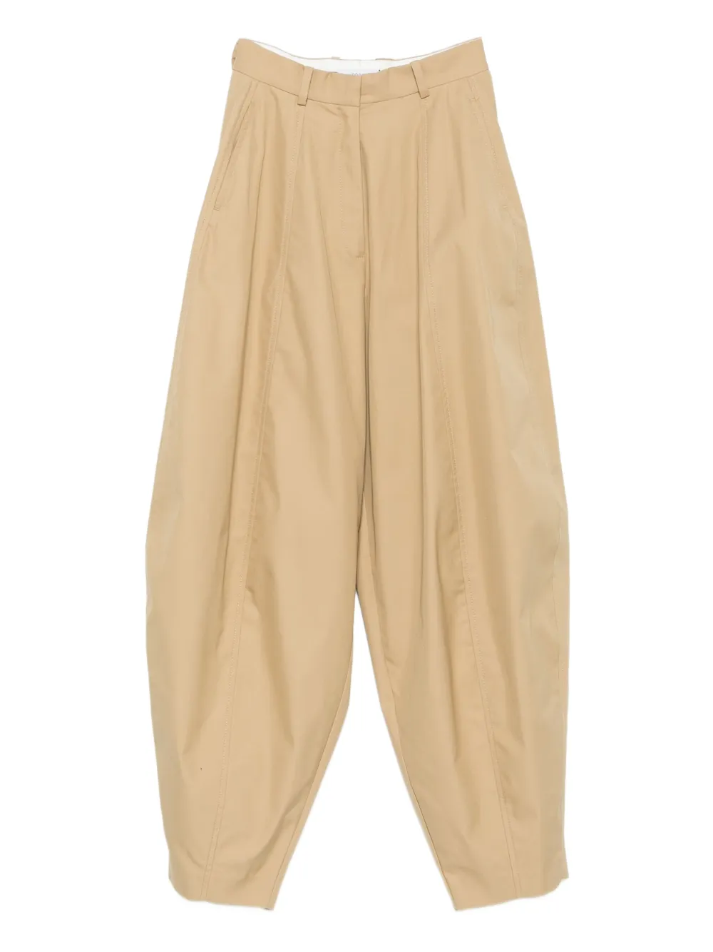 Viktor & Rolf Balloon Pleated Trousers In Neutral