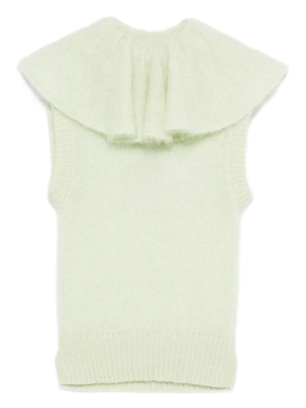 Viktor & Rolf Ruffled Volant Vest In Green
