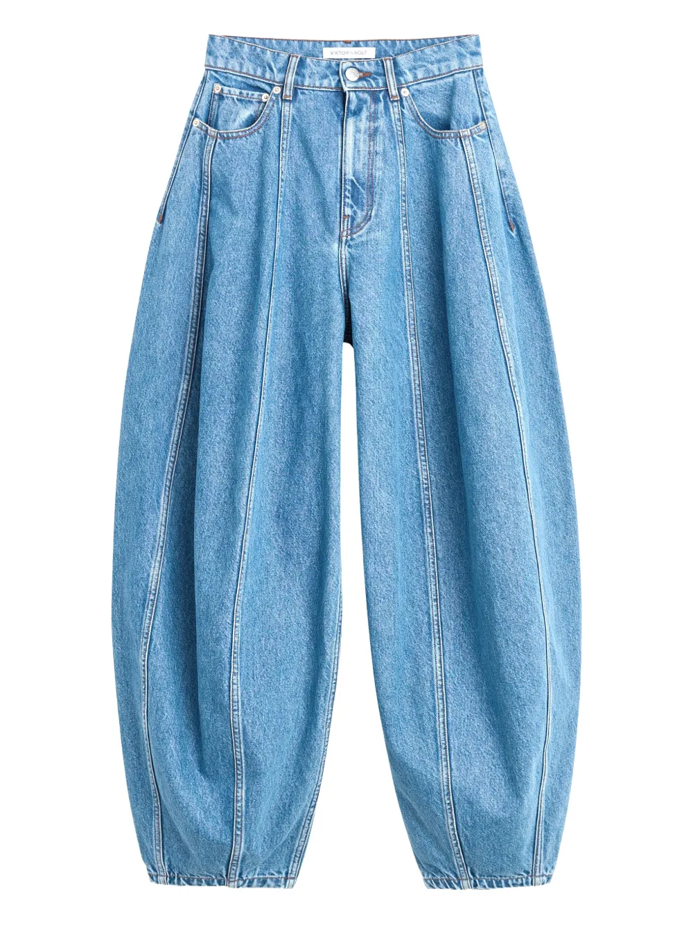 Viktor & Rolf panelled balloon-shaped jeans | Blue | Image 1