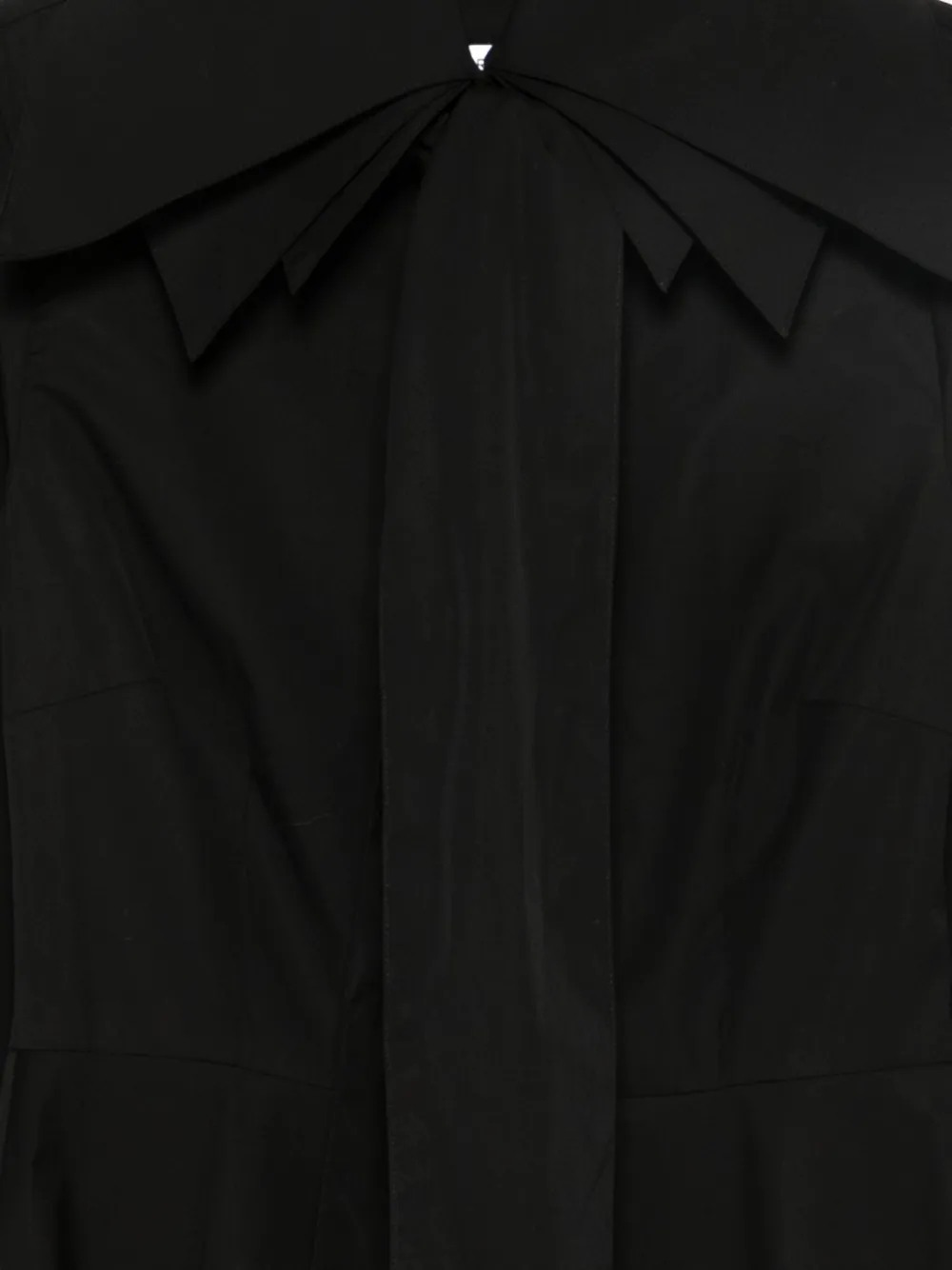 Viktor & Rolf Triple-collar Shirt Dress In Black