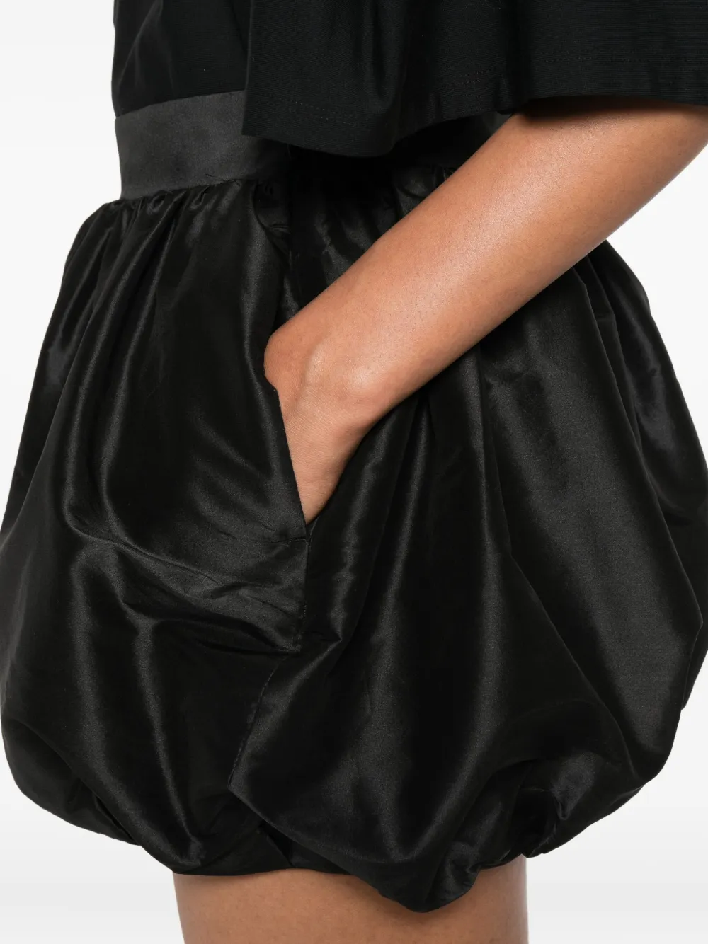 Viktor & Rolf Satijnen shorts met afwerking Zwart