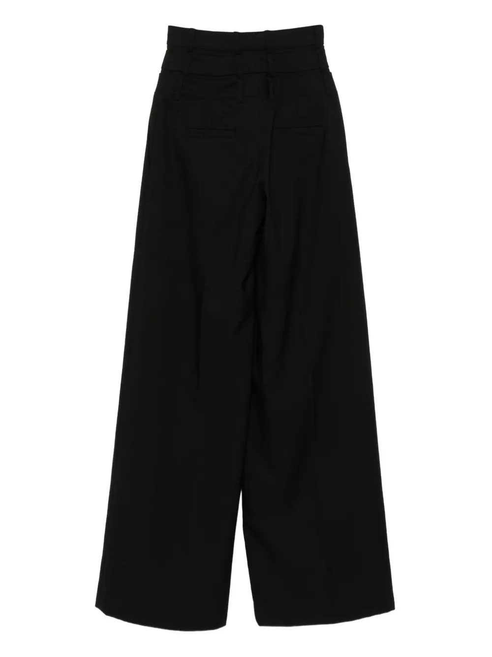 Viktor & Rolf High waist plooibroek - Zwart