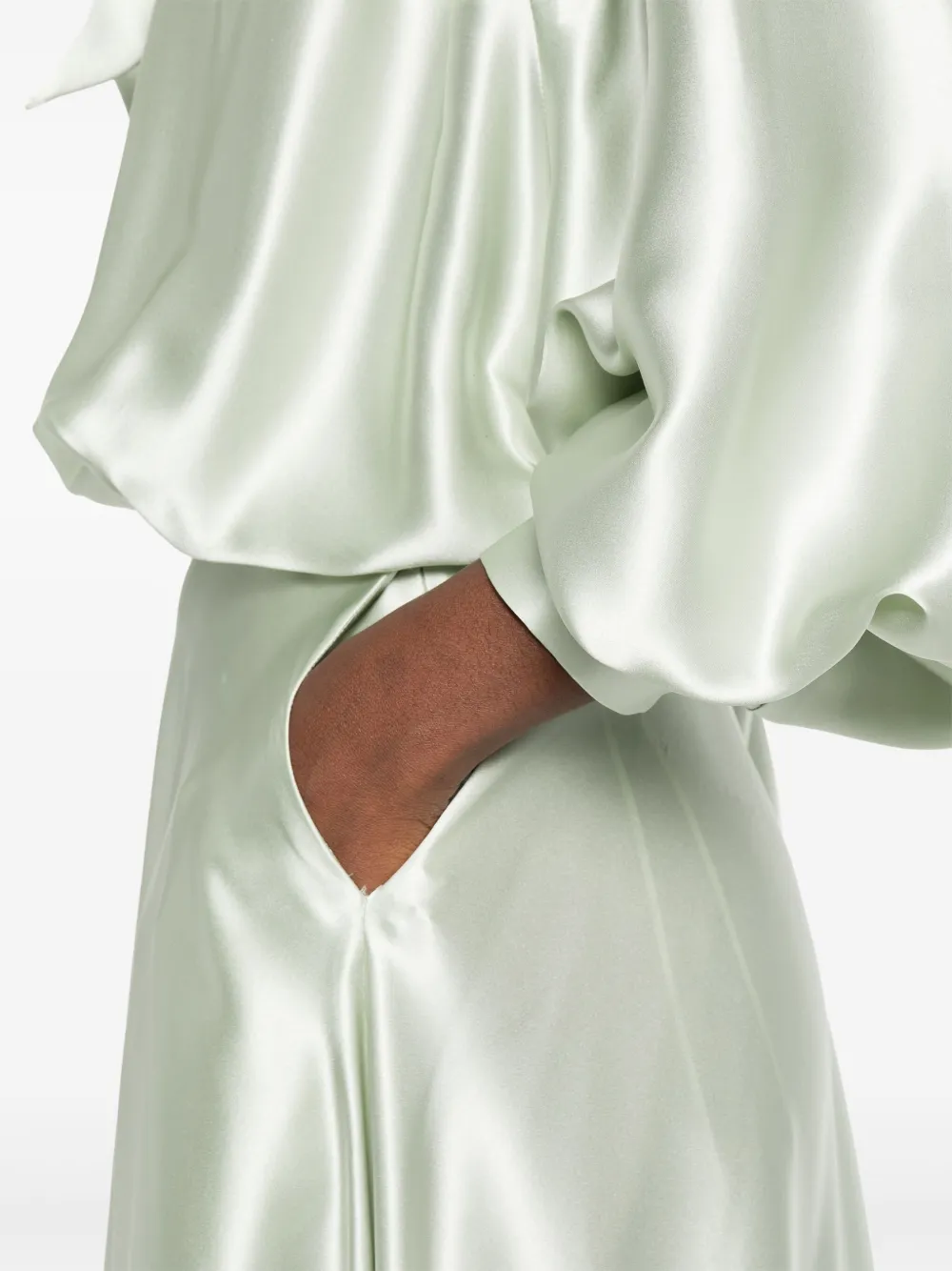 Viktor & Rolf Maxi-jurk met strik Groen