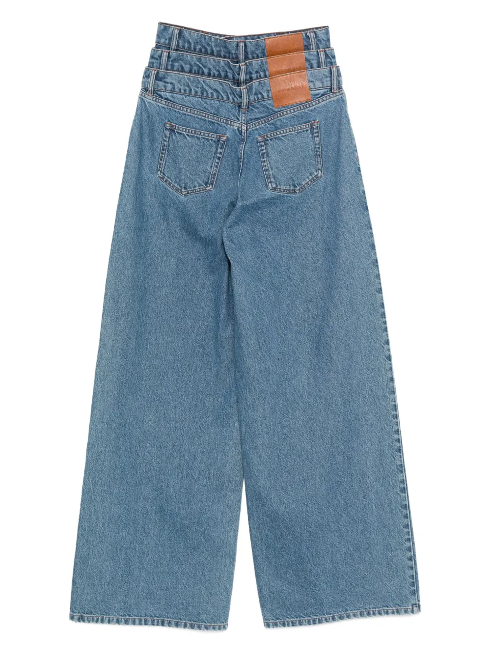 Viktor & Rolf Triple-layer Jeans In Blue