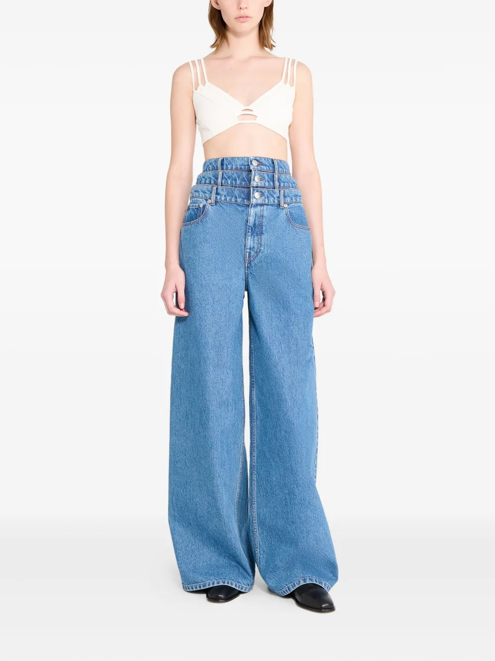Viktor & Rolf Gelaagde jeans - Blauw