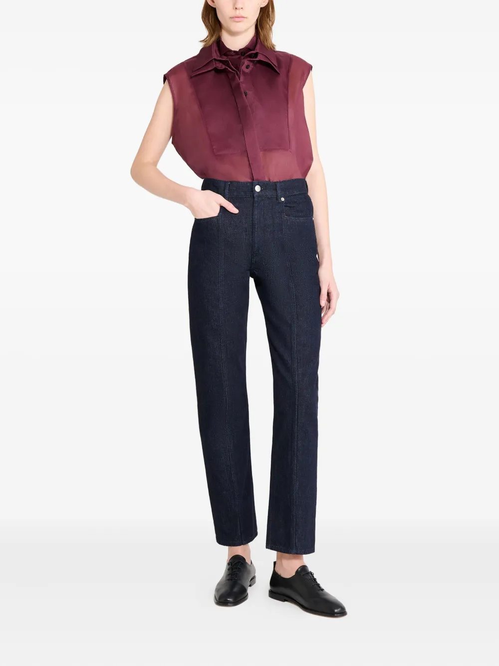 Viktor & Rolf Jeans met vijf zakken en vlakken - Blauw