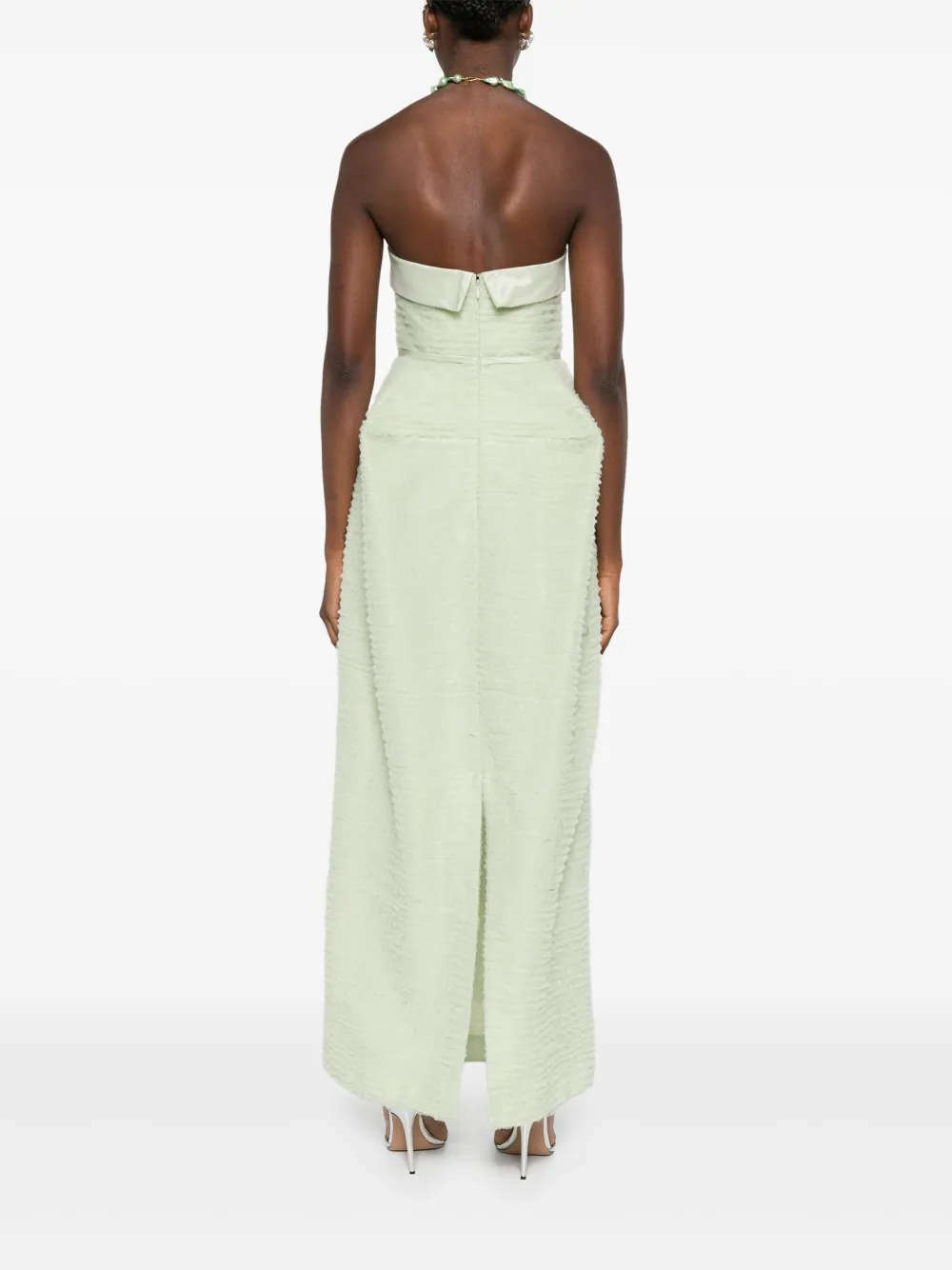 Viktor & Rolf Maxi-jurk met ruches Groen