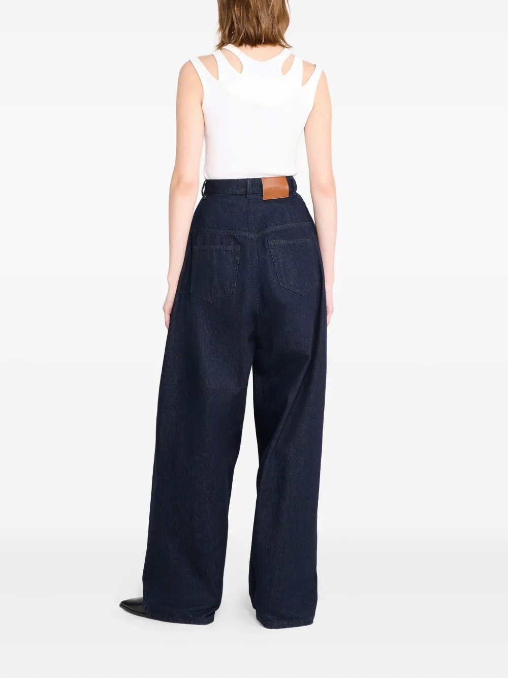 Viktor & Rolf Flap-panels Five-pocket Jeans In Blue