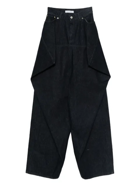 Viktor & Rolf jeans con paneles y solapa