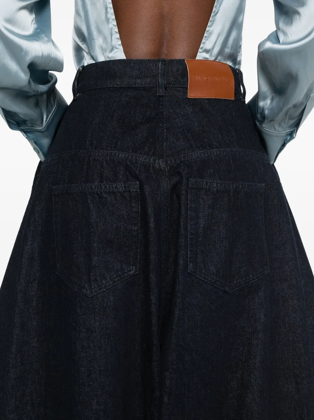 Viktor & Rolf Jeans met klepvlakken en vijf zakken Blauw