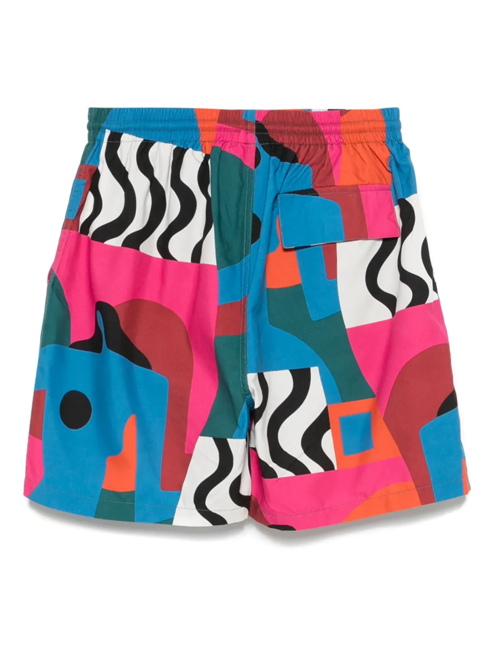 graphic-print swim shorts