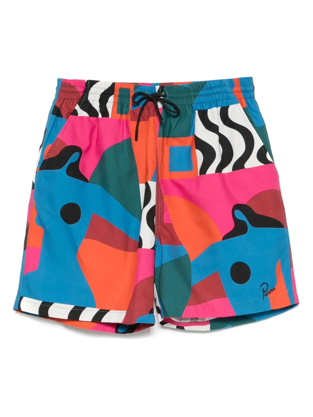 BY PARRA graphic-print swim shorts | Blue | Image 1