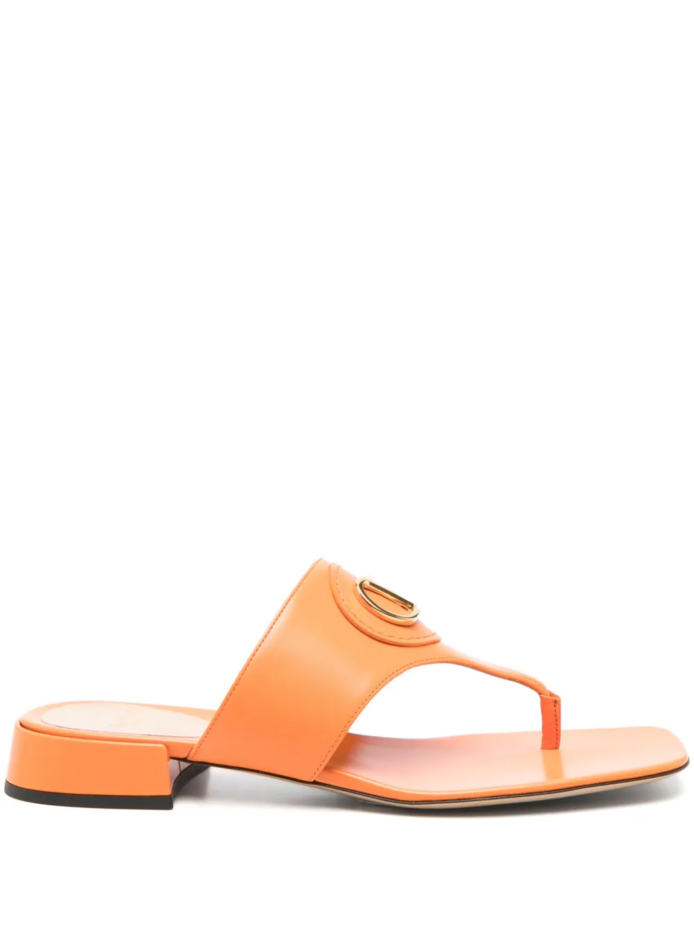 Valentino Garavani VLogo leather sandals Orange