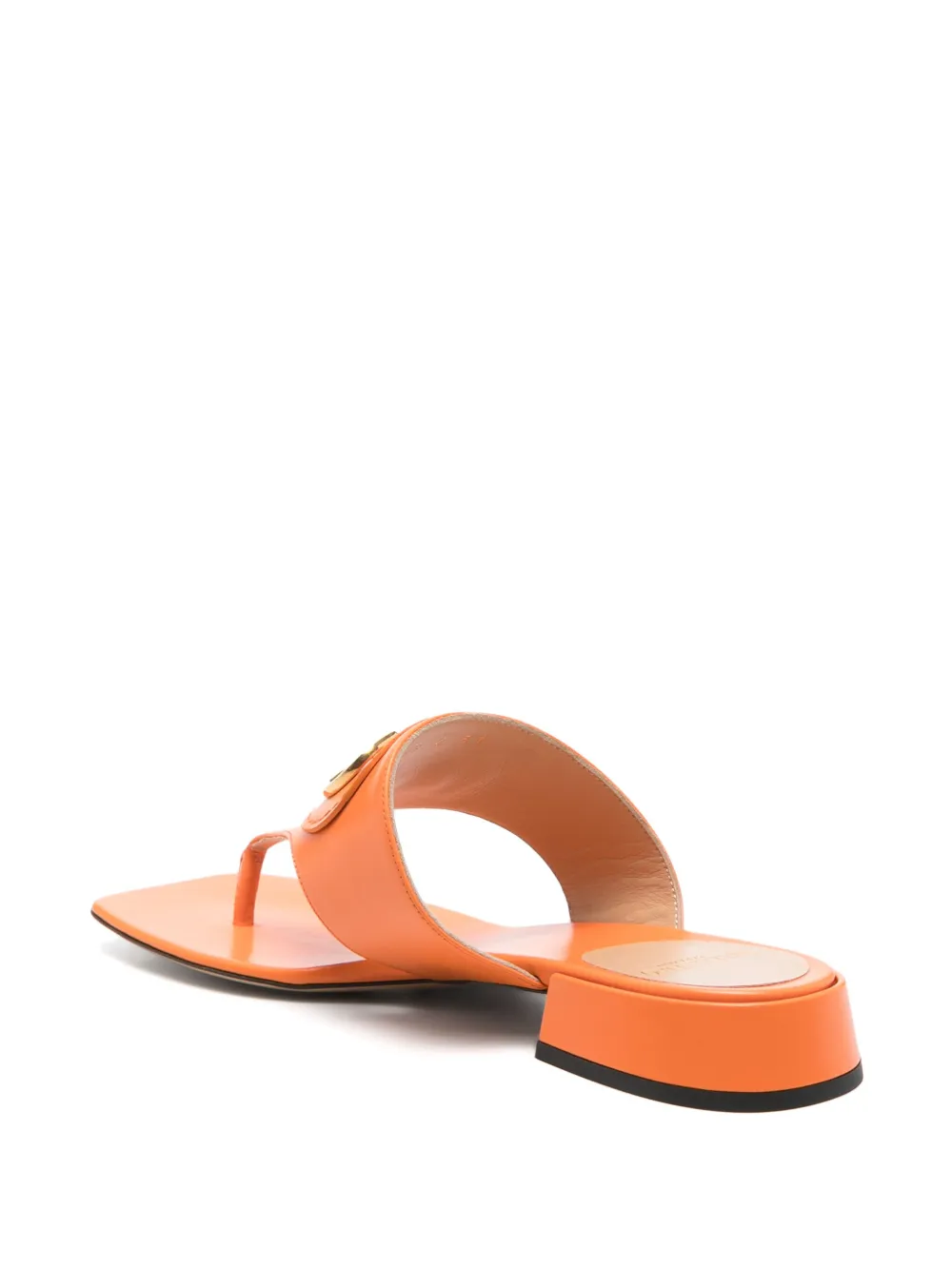 Valentino Garavani VLogo leren sandalen Oranje