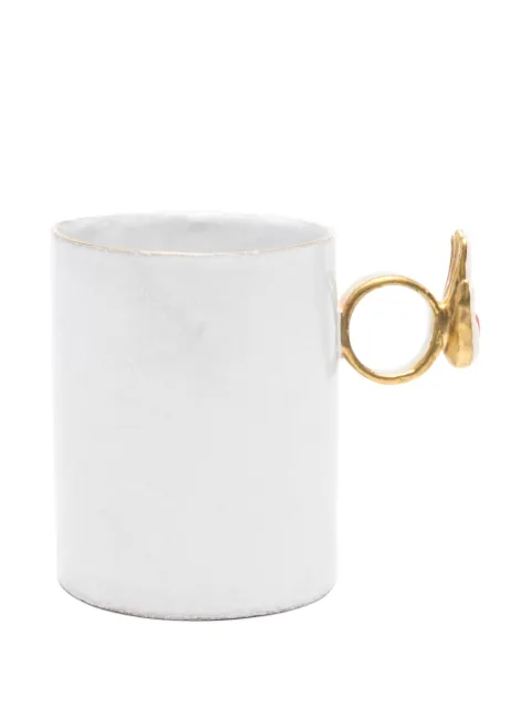 Astier De Villatte x  Serena Carone Heart on Hand Ring mug 