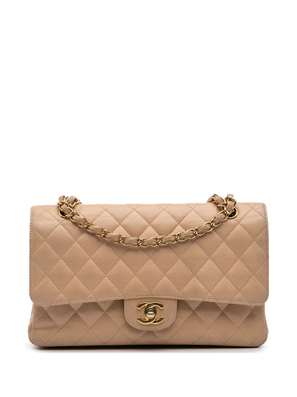 CHANEL Pre-Owned sac porté épaule Double Flap médium (2010-2011) | marron | Image 1