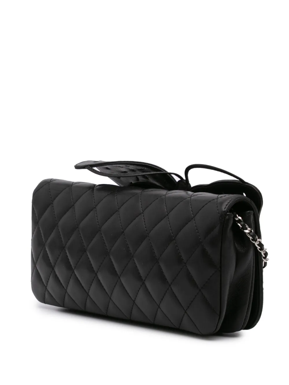 CHANEL Pre-Owned 2010-2011 Quilted Lambskin Butterfly Clutch With Chain crossbody bag | Pre-Owned | Image 2