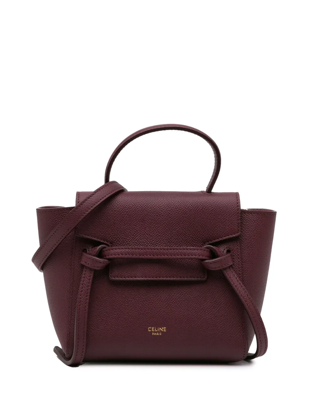 Céline Pre-Owned 2020 ピコ グレインカーフ ベルトバッグ サッチェル - レッド Céline Pre-Owned 2020 ピコ グレインカーフ ベルトバッグ サッチェル - レッド