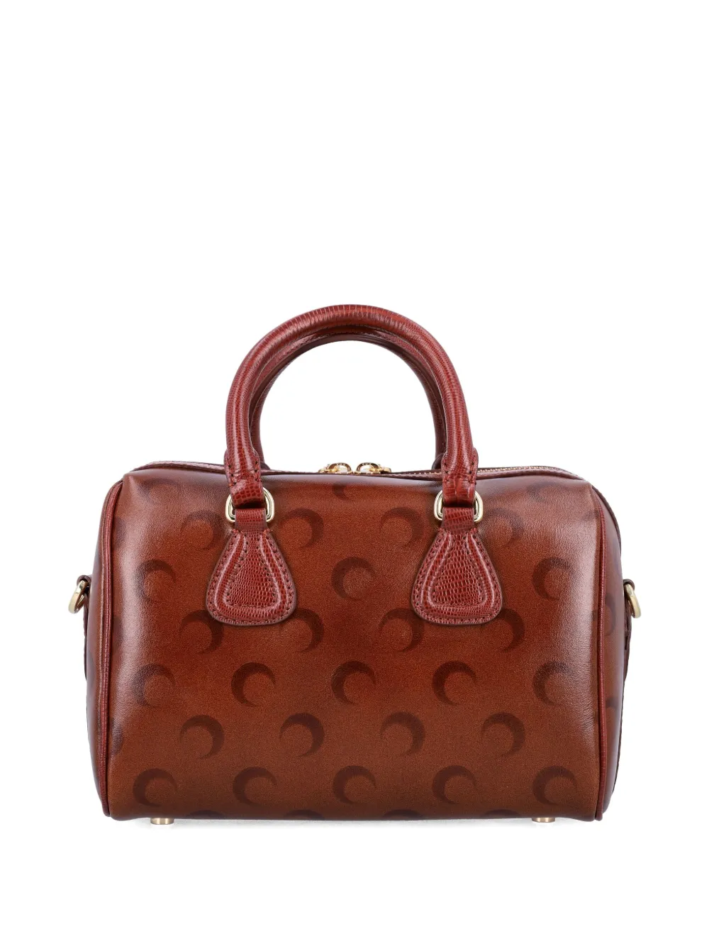 Marine Serre Moon kleine tas Bruin