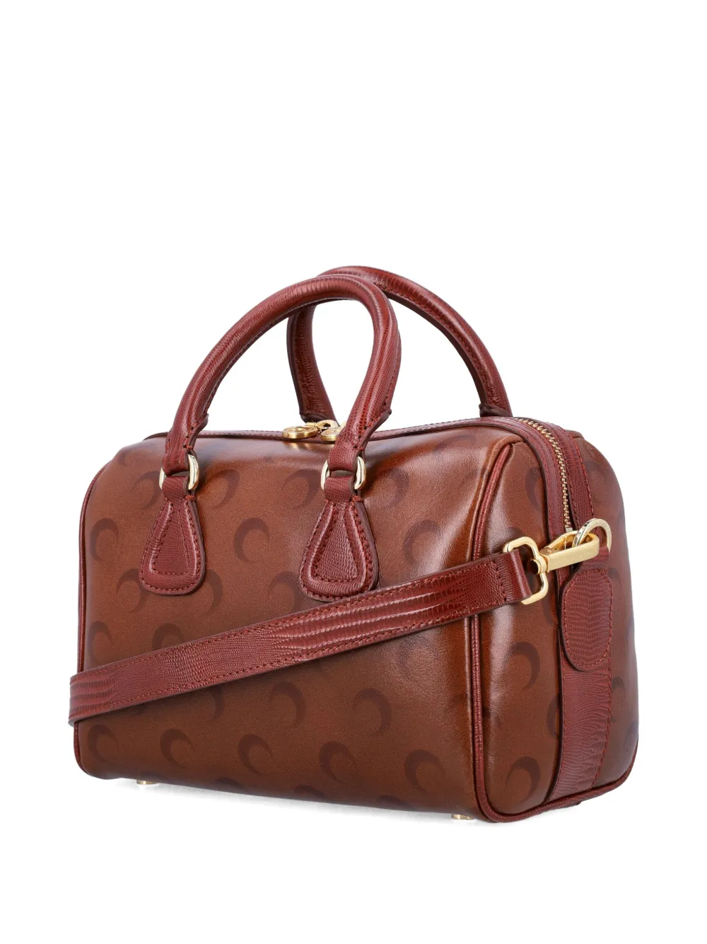 Marine Serre Moon kleine tas Bruin