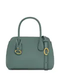 Oscar de la Renta mini Ivy leather tote bag - Green