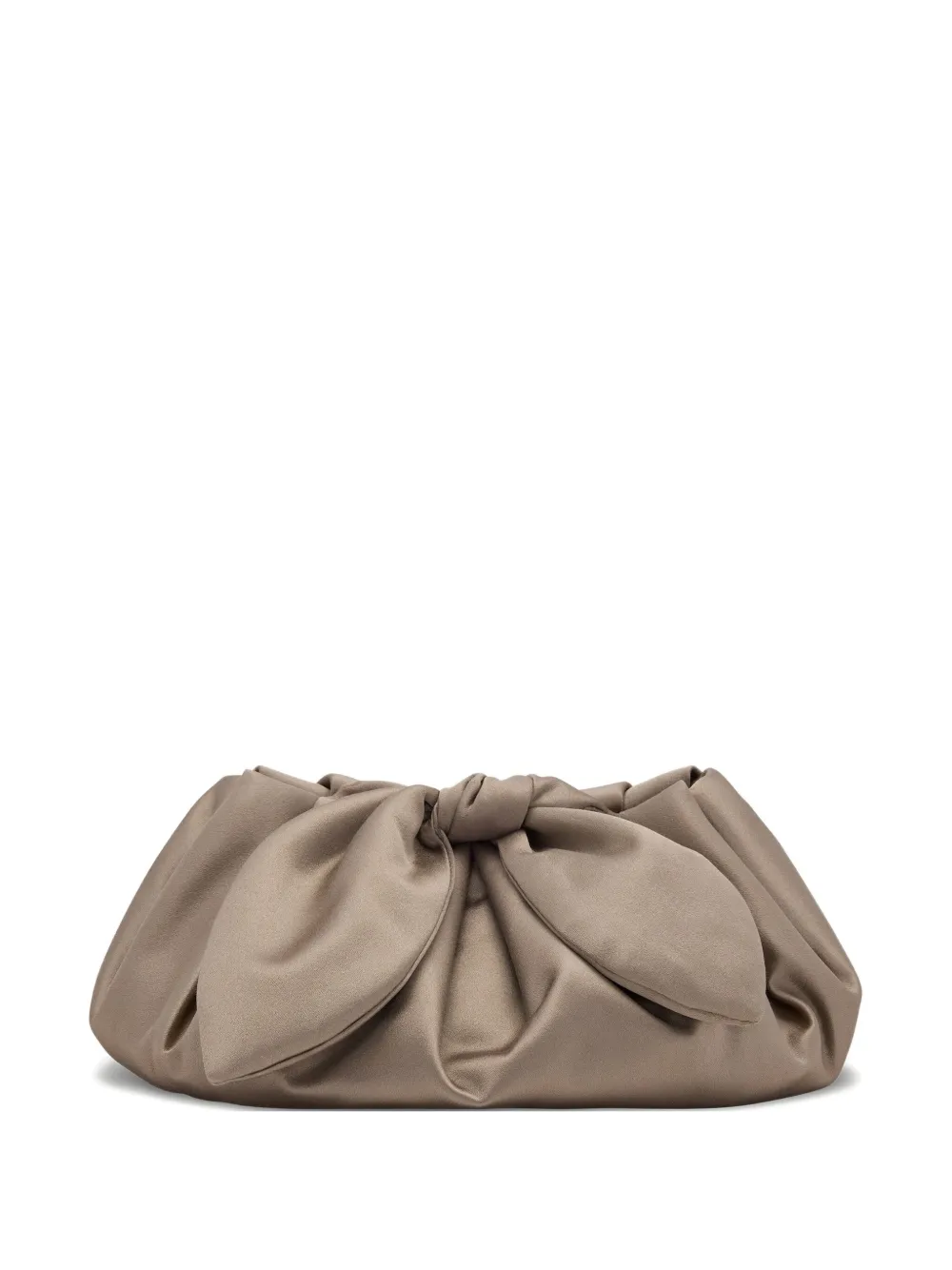Oscar de la Renta Clutch in raso - Marrone