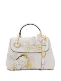 Oscar de la Renta 3D floral-appliqué mini bag - Neutrals