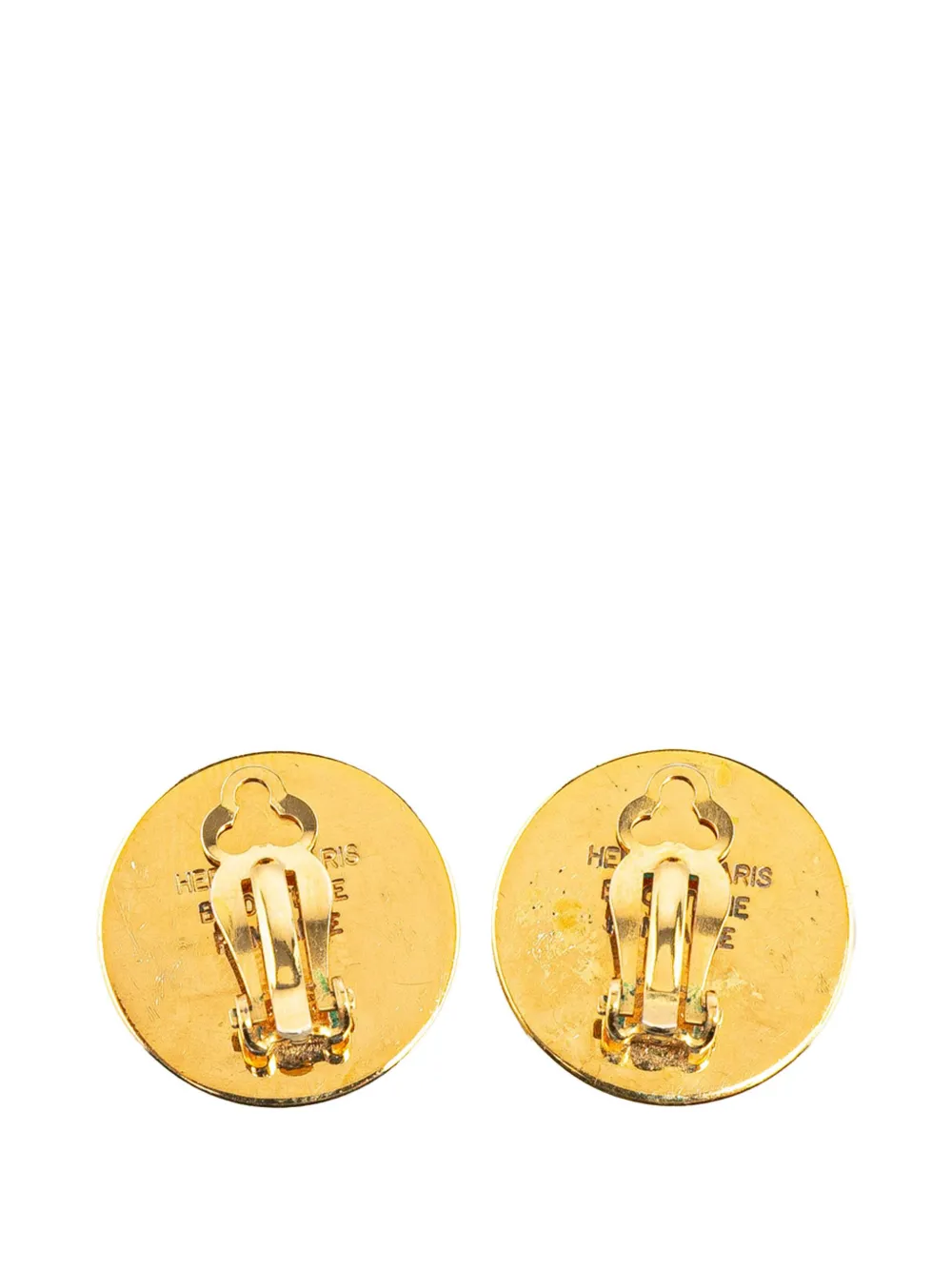 Hermès Pre-Owned boucles d'oreilles Bijouterie Fantaisie Clou De Selle 20e siècle | Image 2